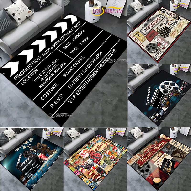 Vintage Home Cinema - Vintage Projector Theme Movie Night Clapperboard