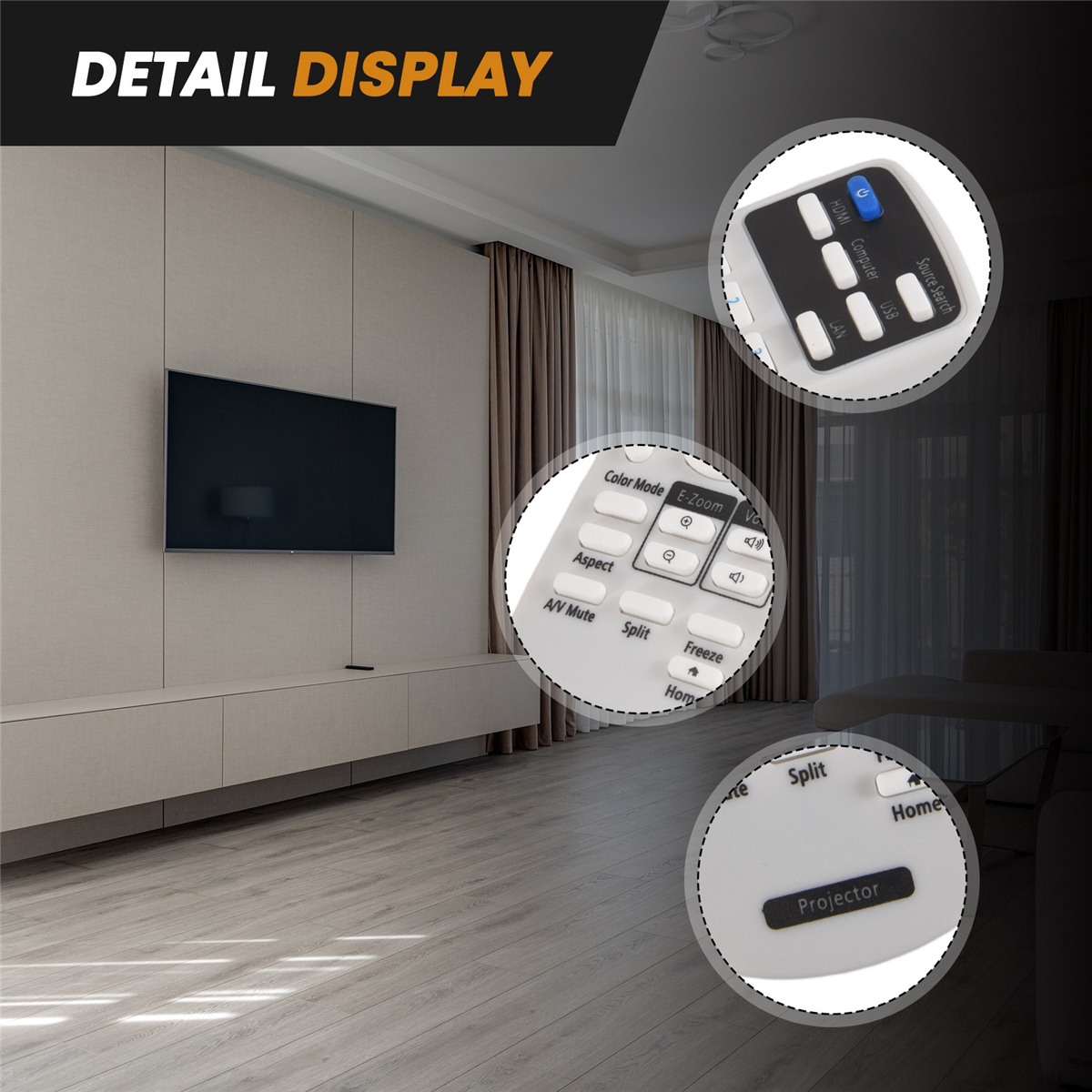Home Cinema Epson - A64E Replacement Projector Remote Control 219863500