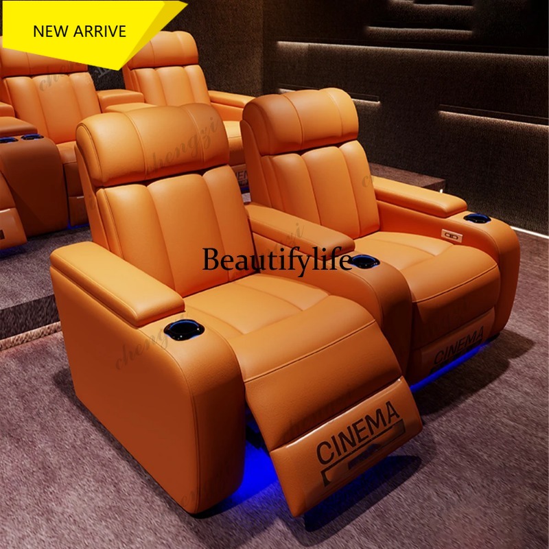 Home Cinema Room - G153 Luxury Genuine Leather Electric Recliners