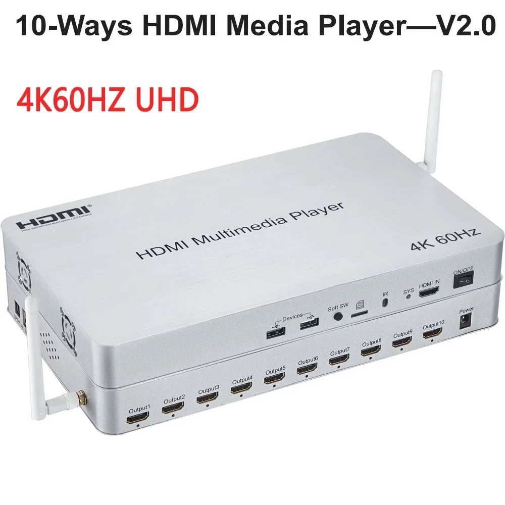 4K 60Hz 10 Channel HDMI Multim – обзор и цена 4K Media Player