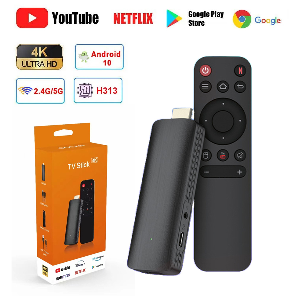 H313 TV Stick HDR Set Top OS 4 – обзор и цена 4K Media Player