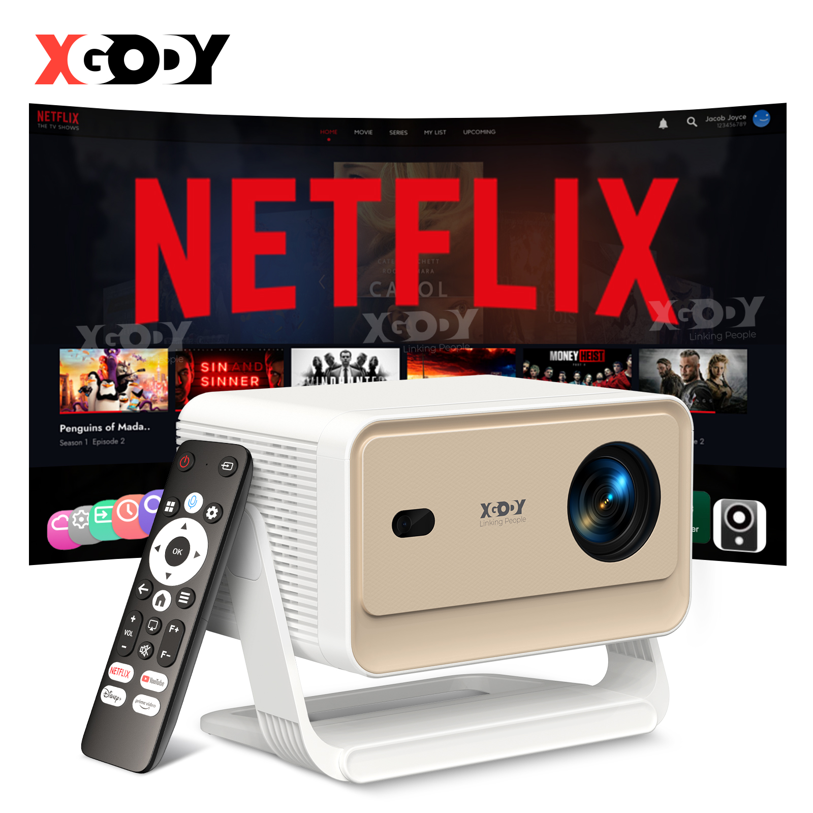 XGODY Projector N6/N6 Pro Netf – обзор и цена Home Cinema Compact