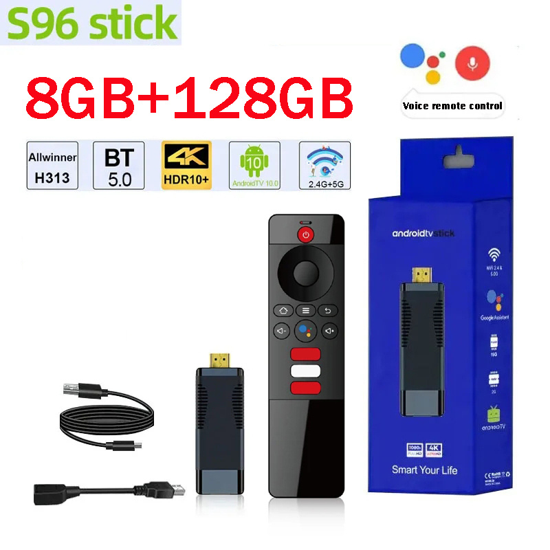 S96 TV Stick AllWinner H313 Du – обзор и цена 4K Media Player