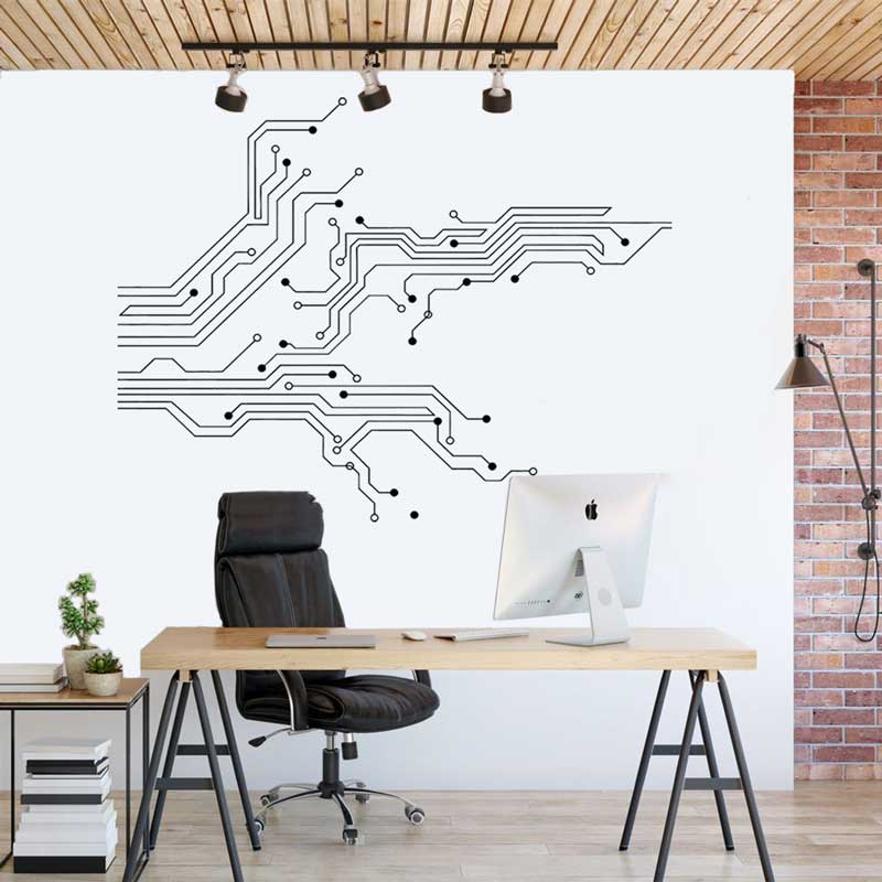 Technology Circuit Board Wall  – обзор и цена Home Cinema Room