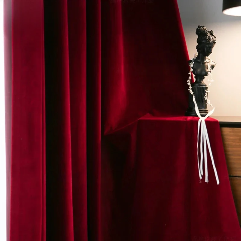 Nordic Modern Burgundy Red Lux – обзор и цена Blackout Curtain Thick