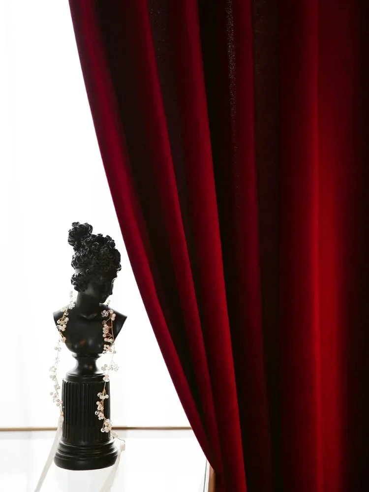 Nordic Modern Burgundy Red Lux – обзор и цена Blackout Curtain Thick