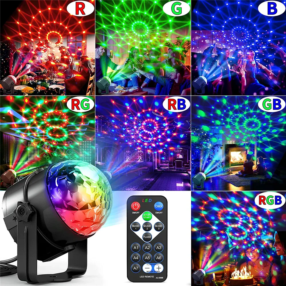 7 Colors Strobe Light Sound Ac – обзор и цена Home Cinema Room