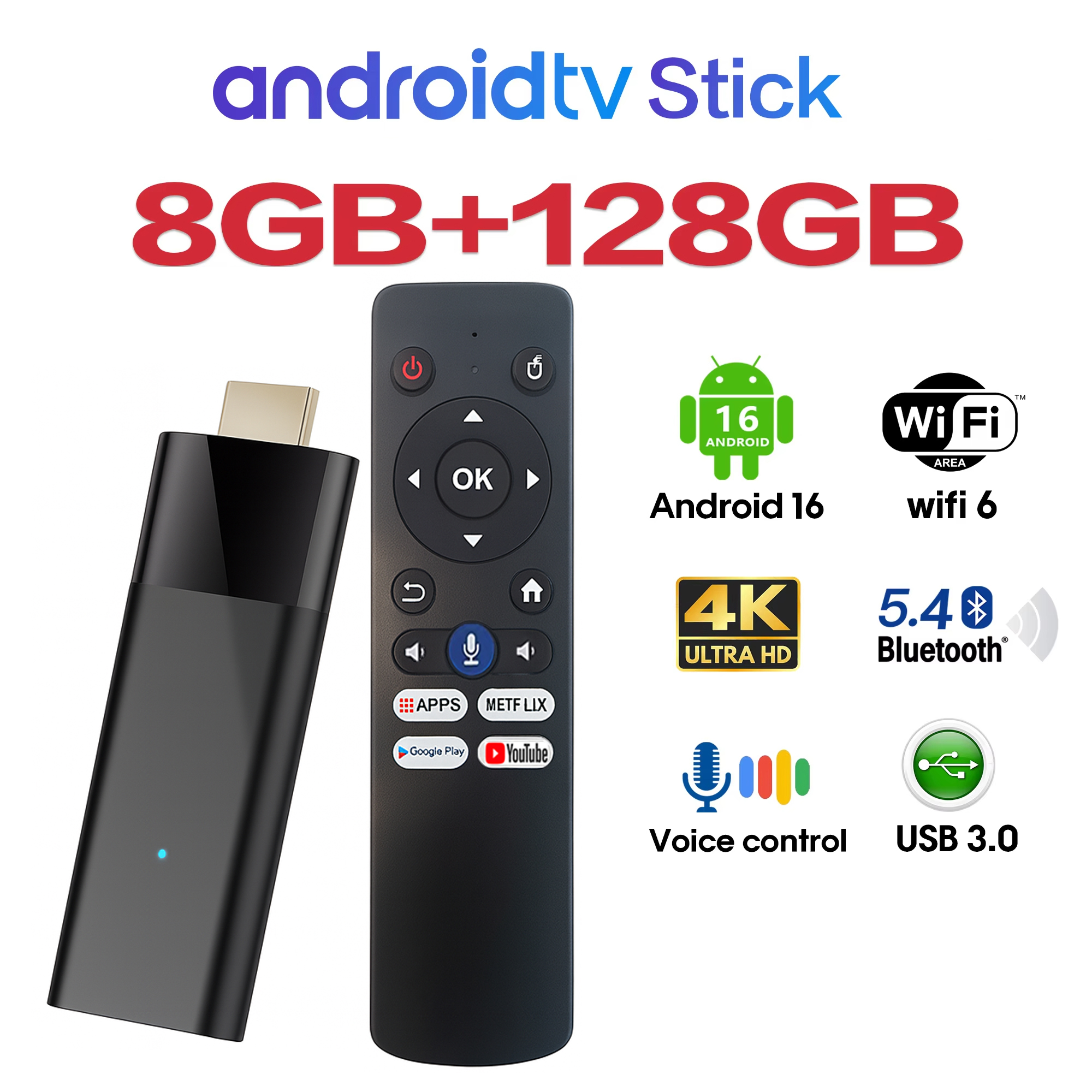 4K Android 16 TV Stick Smart T – обзор и цена 4K Media Player