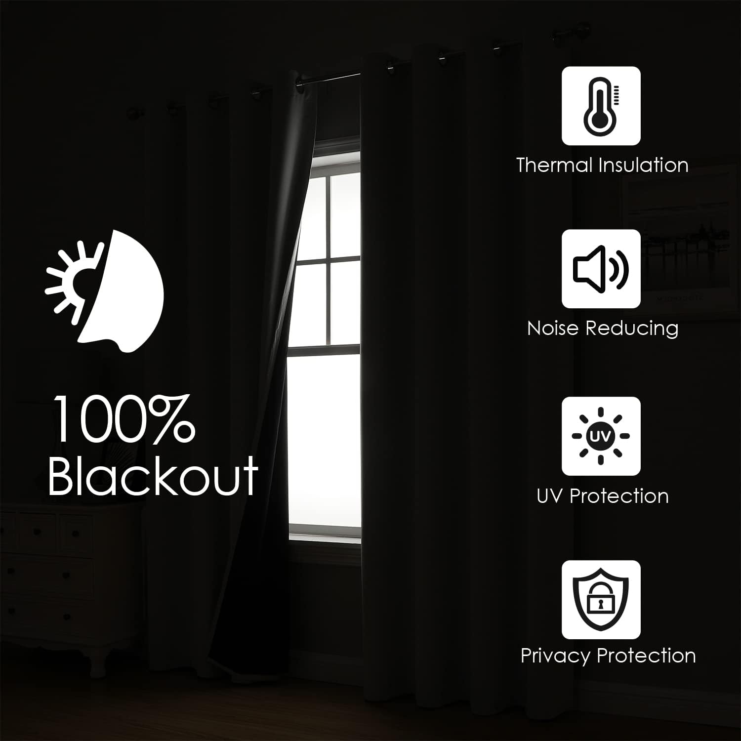White Blackout Curtains for Be – обзор и цена Blackout Curtain Thick