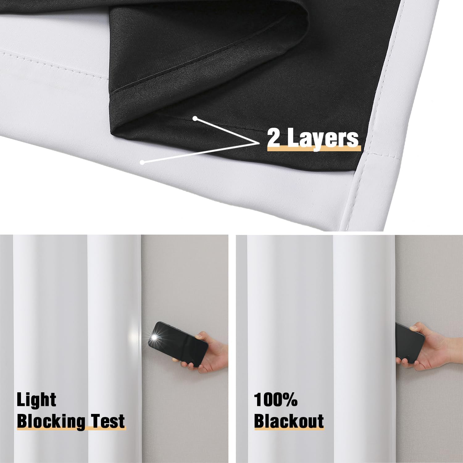 White Blackout Curtains for Be – обзор и цена Blackout Curtain Thick