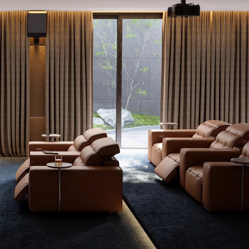 Top-grain Leather Electric Sof – обзор и цена Home Cinema Room Size