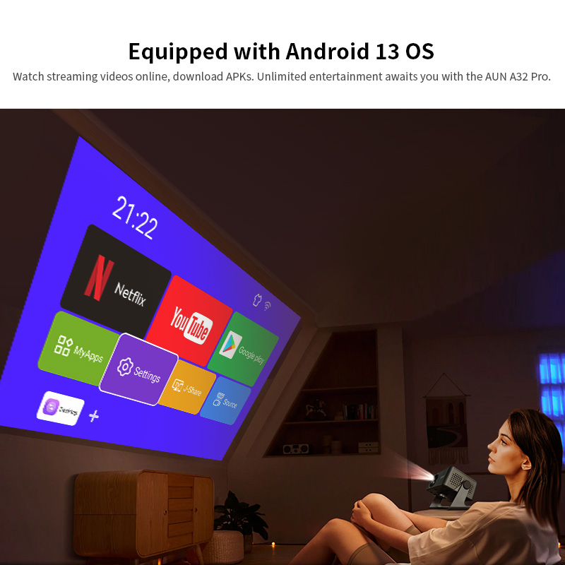 AUN A32 Pro Android 13 Project – обзор и цена Home Cinema Compact