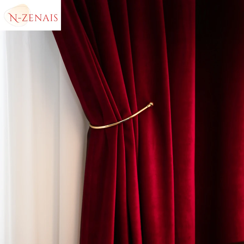 Modern  Luxury Nordic Burgundy – обзор и цена Blackout Curtain Thick