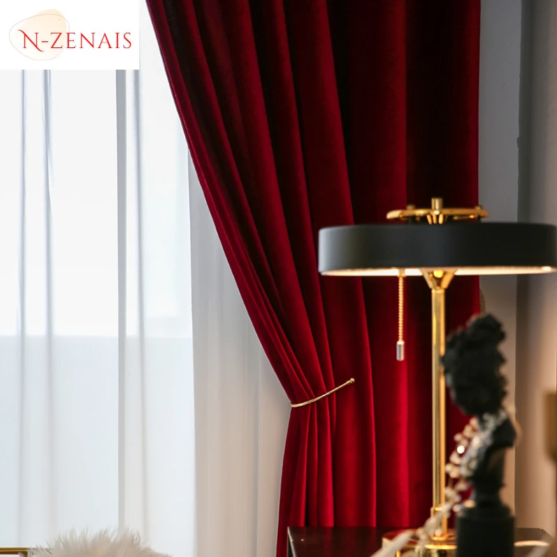 Modern  Luxury Nordic Burgundy – обзор и цена Blackout Curtain Thick