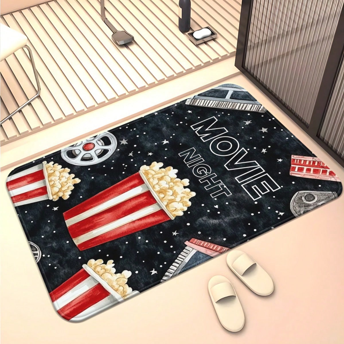 Movie Night Door Mat - Popcorn – обзор и цена Home Cinema Room Size