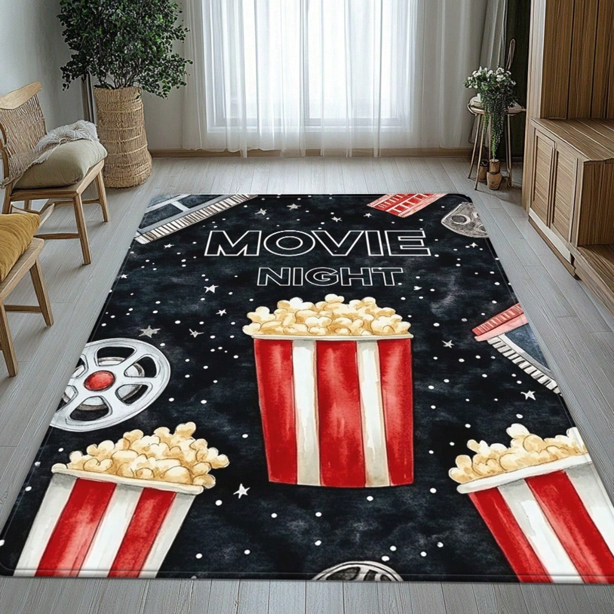 Movie Night Door Mat - Popcorn – обзор и цена Home Cinema Room Size