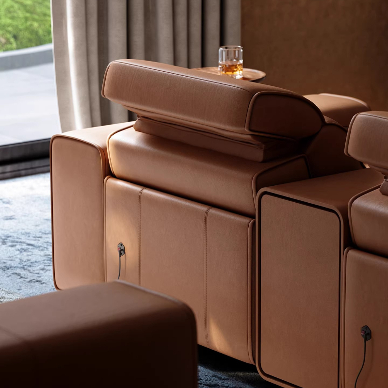 Top-grain Leather Electric Sof – обзор и цена Home Cinema Room Size