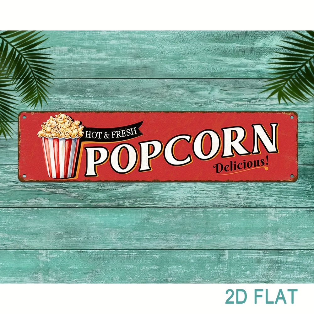 Vintage Aluminum Popcorn Sign  – обзор и цена Vintage Home Cinema