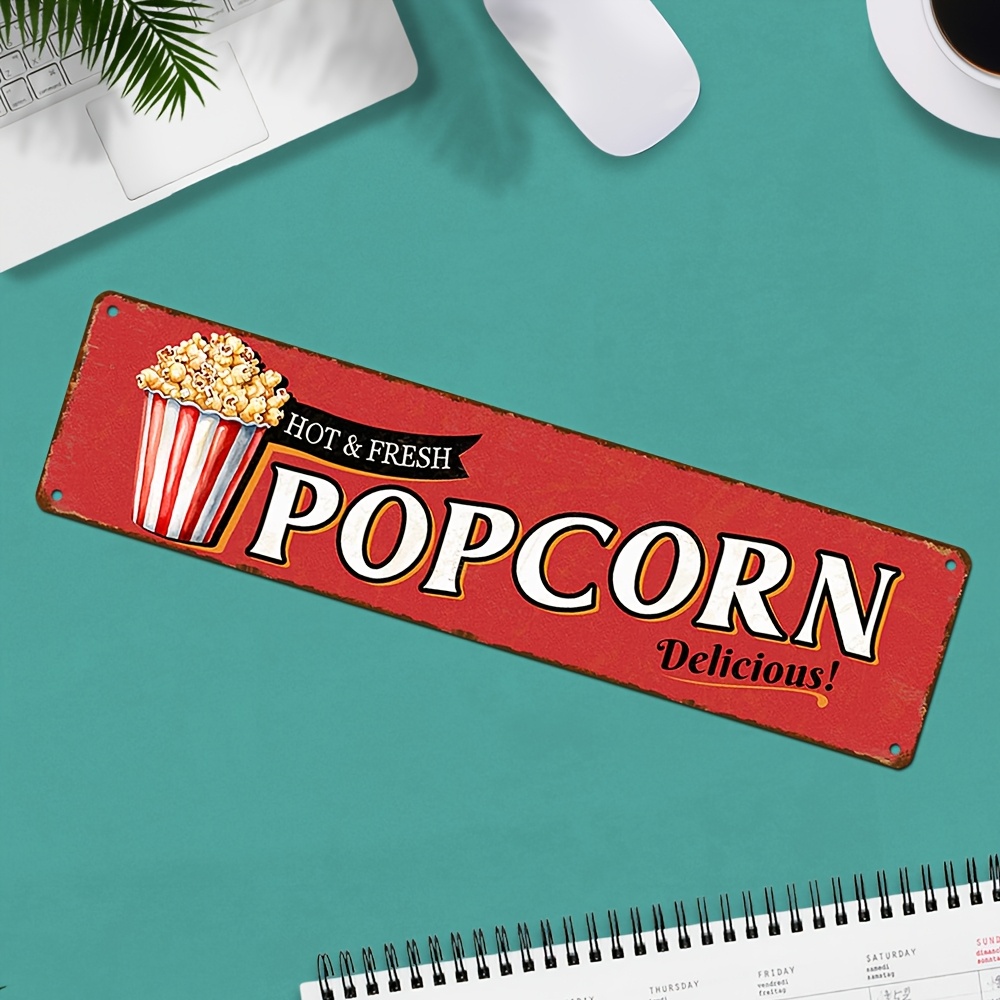 Vintage Aluminum Popcorn Sign  – обзор и цена Vintage Home Cinema