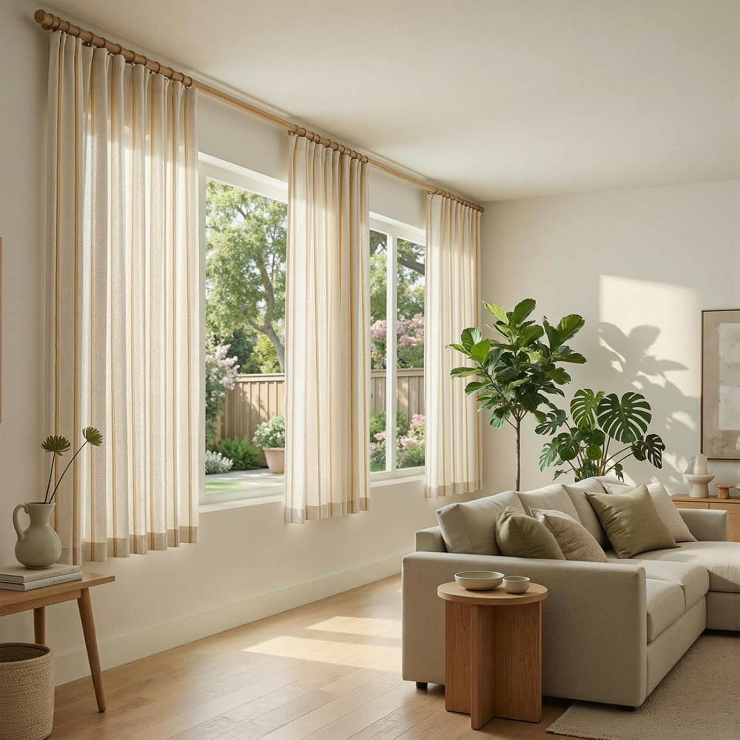4 Panels Linen Curtains for Li – обзор и цена Blackout Curtain Thick