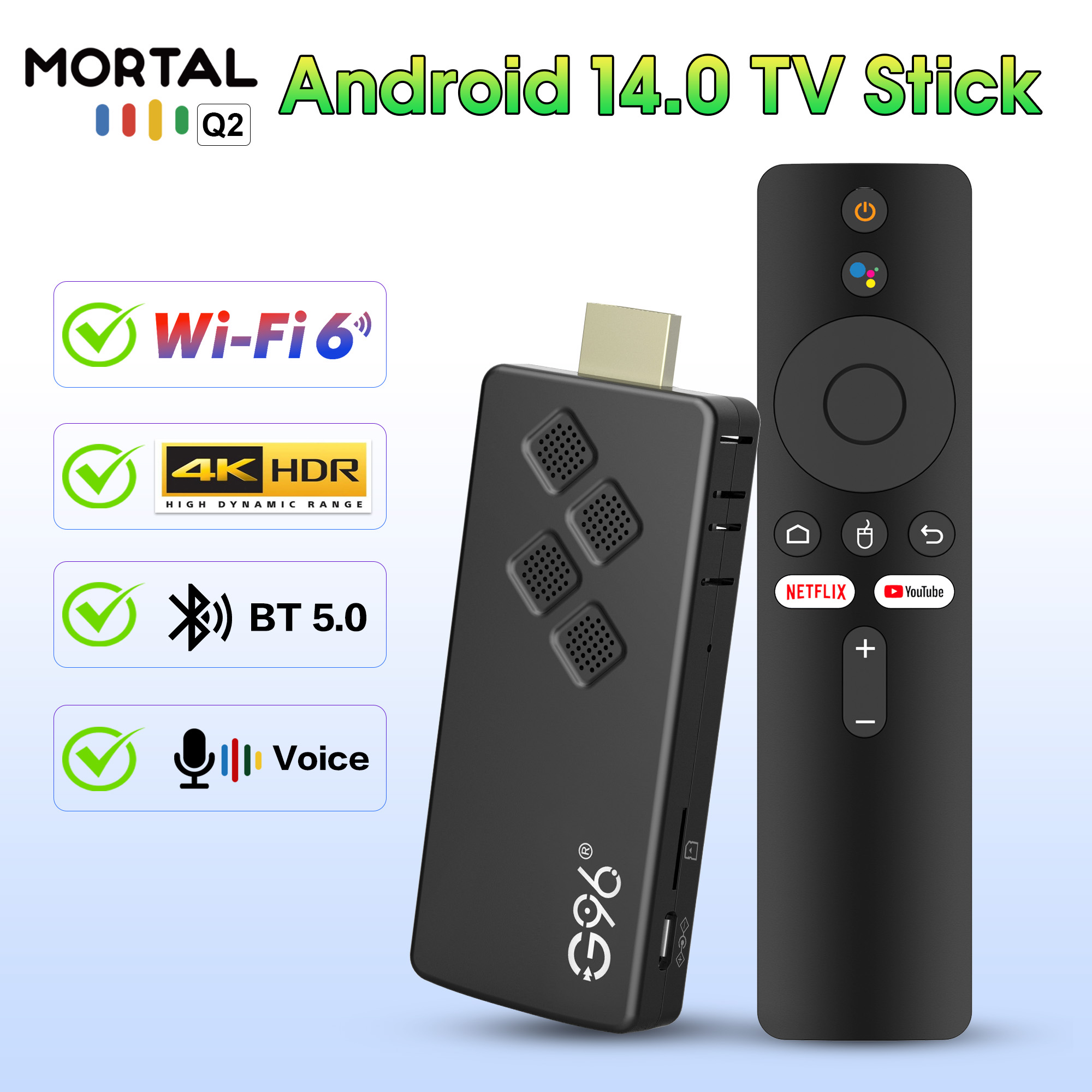 Q2 New Smart TV Stick High-per – обзор и цена 4K Media Player