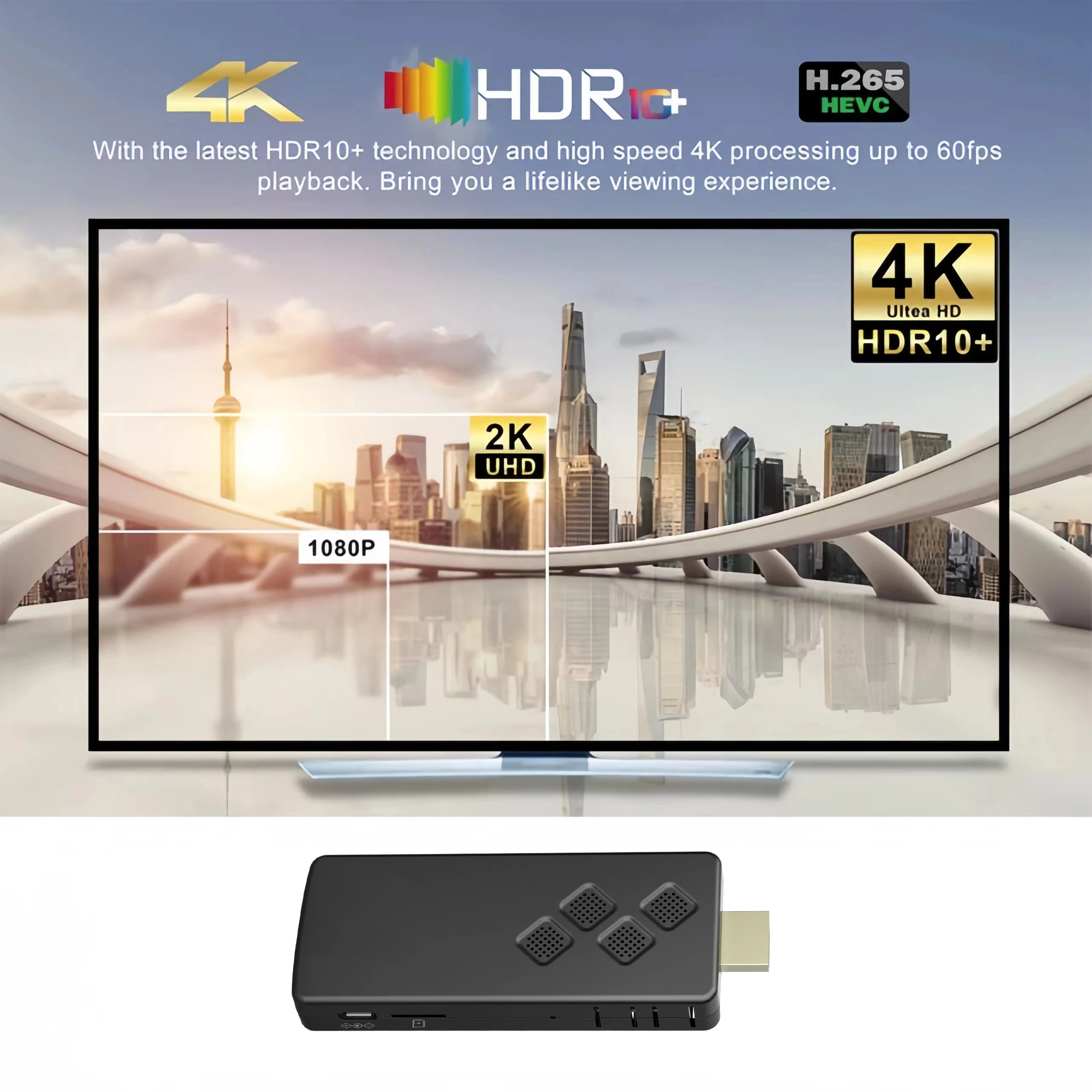 Q2 New Smart TV Stick High-per – обзор и цена 4K Media Player
