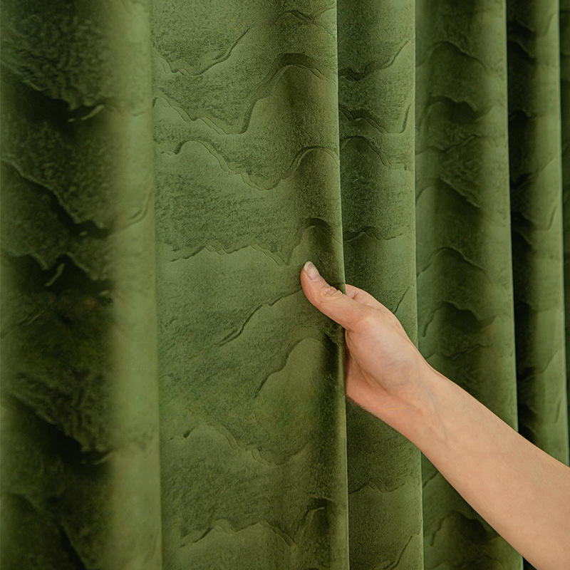 French Light Luxury Green Land – обзор и цена Blackout Curtain Thick