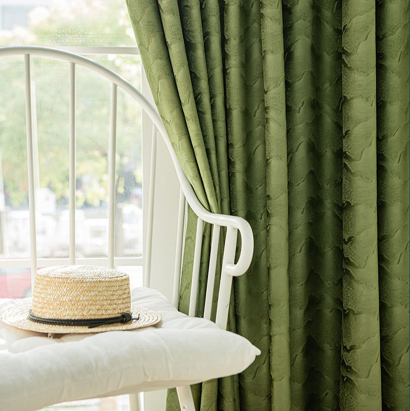 French Light Luxury Green Land – обзор и цена Blackout Curtain Thick