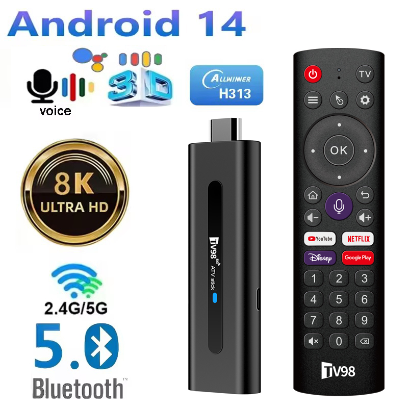 TV98 ATV Stick Smart Android 1 – обзор и цена 4K Media Player