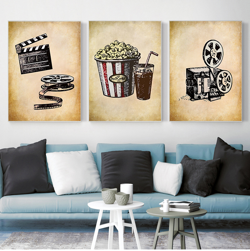 Movie Theater Vintage Art Canv – обзор и цена Vintage Home Cinema