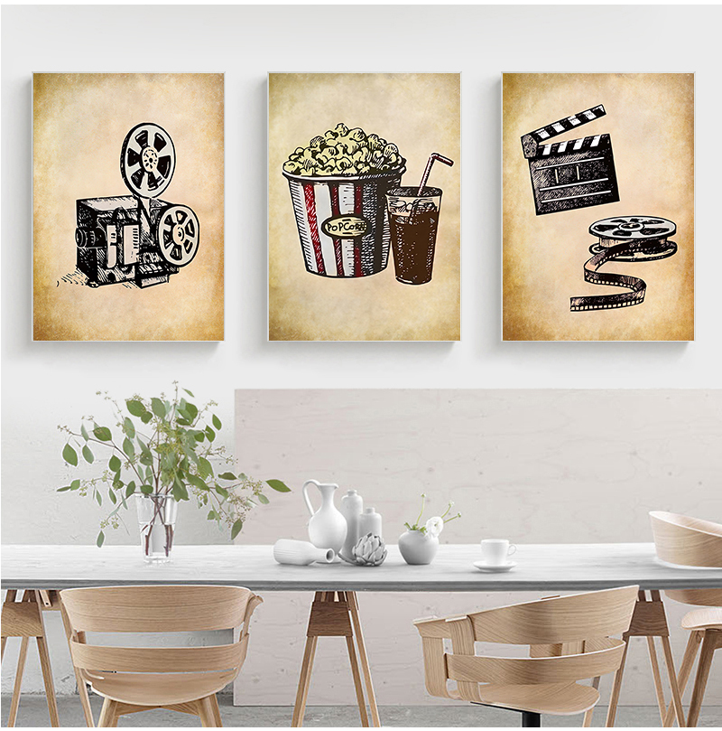 Movie Theater Vintage Art Canv – обзор и цена Vintage Home Cinema