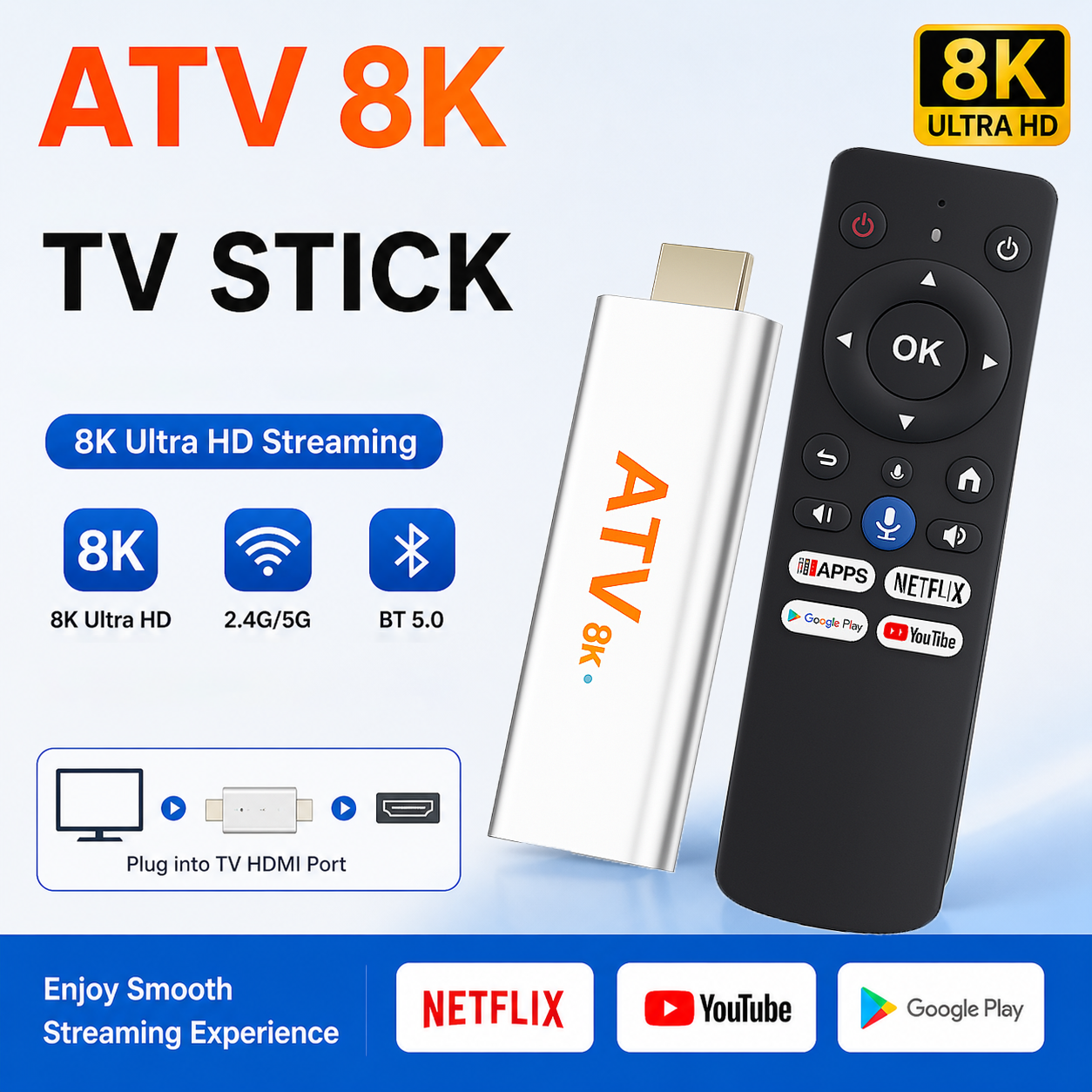 4K Android16 TV Stick Smart TV – обзор и цена 4K Media Player