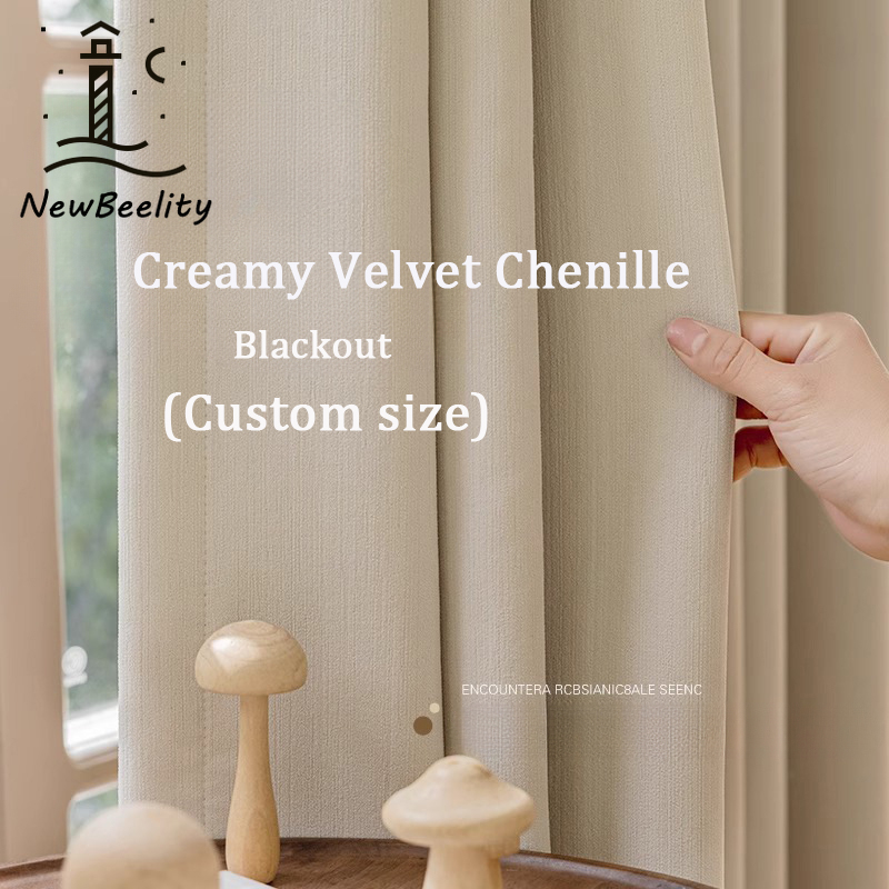 Cream Velvet Chenille Blackout – обзор и цена Blackout Curtain Thick