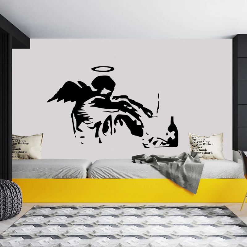 Banksy Fallen Angel Graffiti W – обзор и цена Home Cinema Room