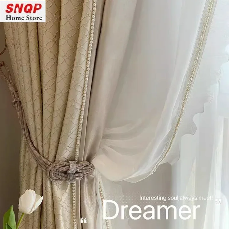 Luxury French Cream Soft Curta – обзор и цена Blackout Curtain Thick