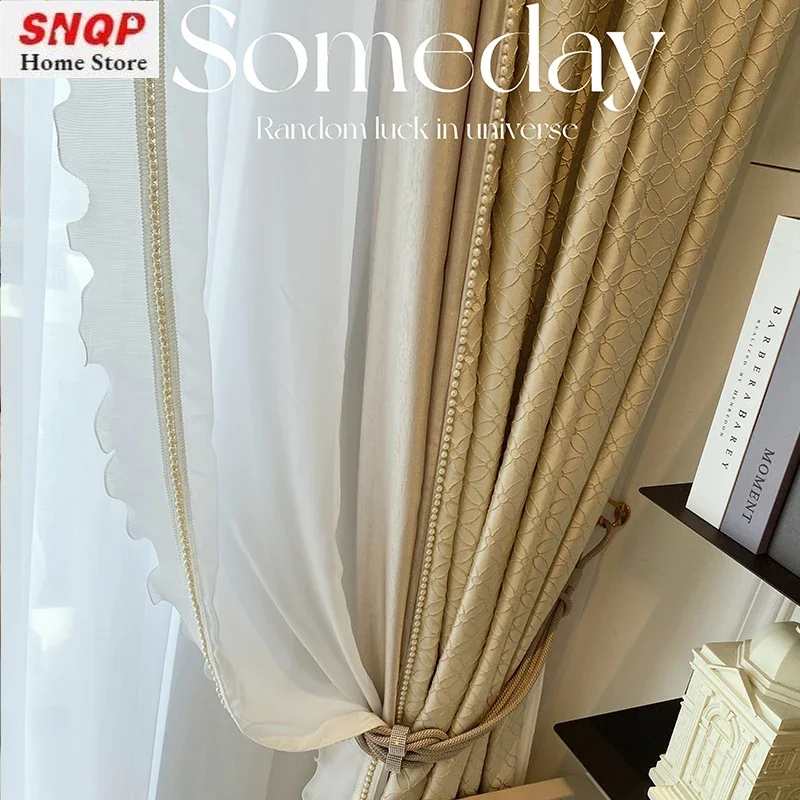Luxury French Cream Soft Curta – обзор и цена Blackout Curtain Thick