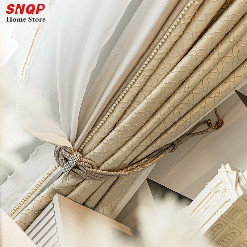 Luxury French Cream Soft Curta – обзор и цена Blackout Curtain Thick