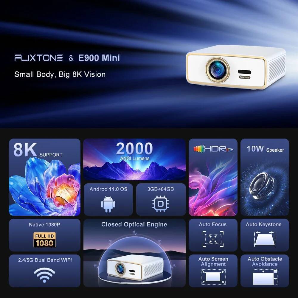Flixtone E900 MINI Portable Pr – обзор и цена Home Cinema Compact